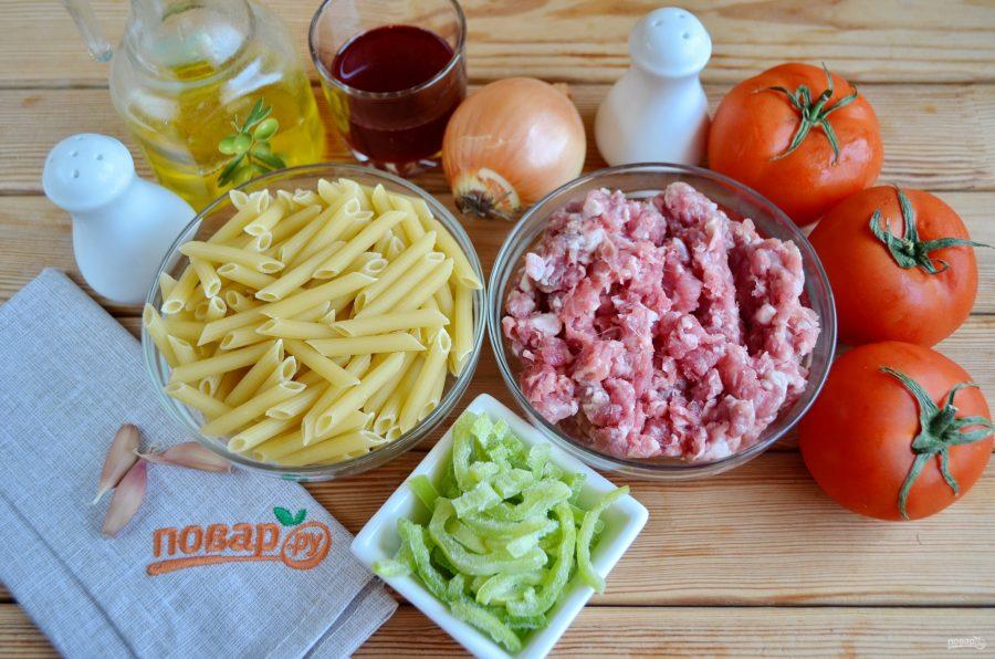 Макароны по-флотски с фаршем